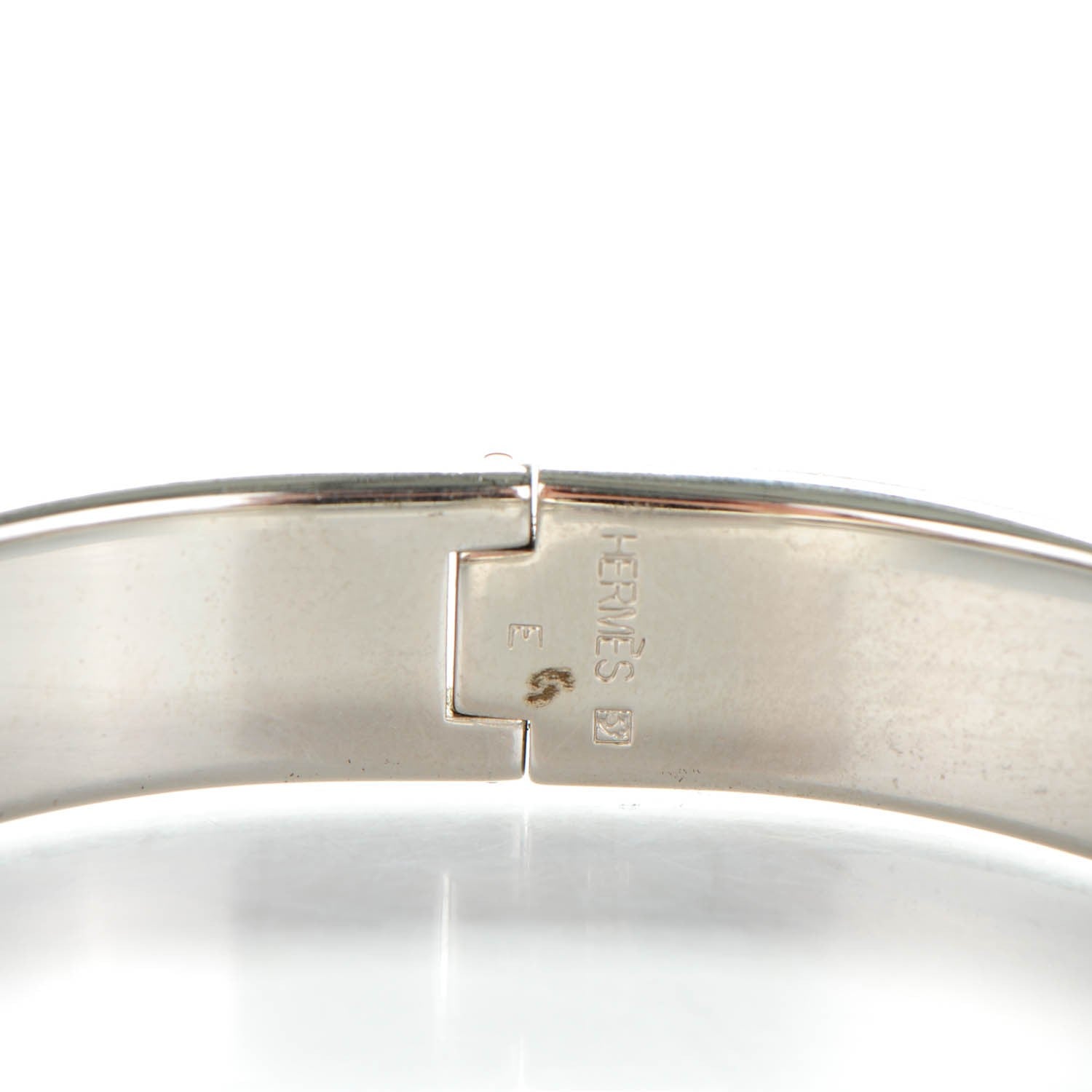 Hermes Enamel Narrow Clic Clac H Bracelet GM Rouge 3 of 5