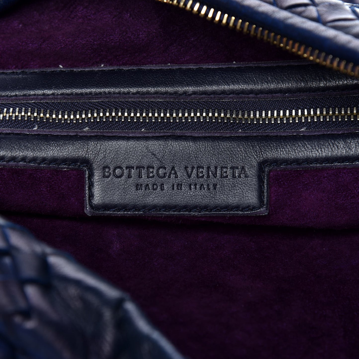 Nappa Intrecciato Medium Veneta Hobo Ink