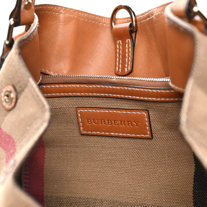 Burberry Canvas Mega Check Medium Maidstone Saddle Brown 6 of 10