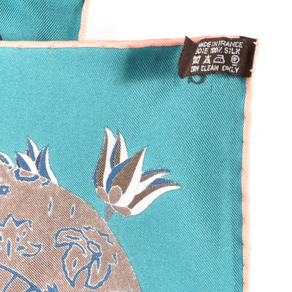 Hermes Silk Fleurs et Papillons de Tissus Scarf 90 3 of 3