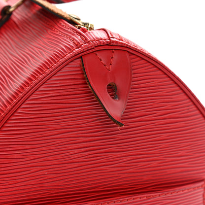 Louis Vuitton Epi Speedy 30 Castillan Red 11 of 18