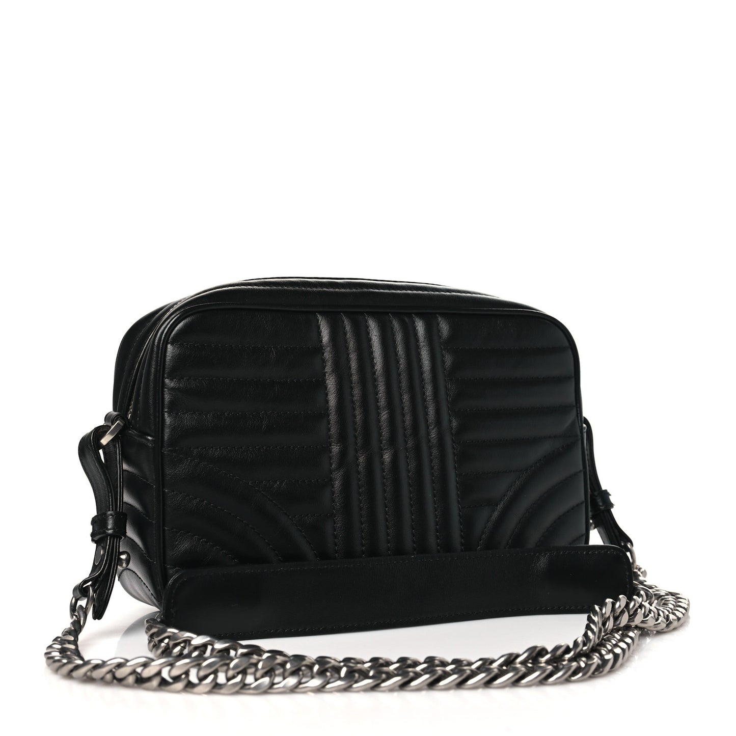 Soft Calfskin Diagramme Camera Bag Black