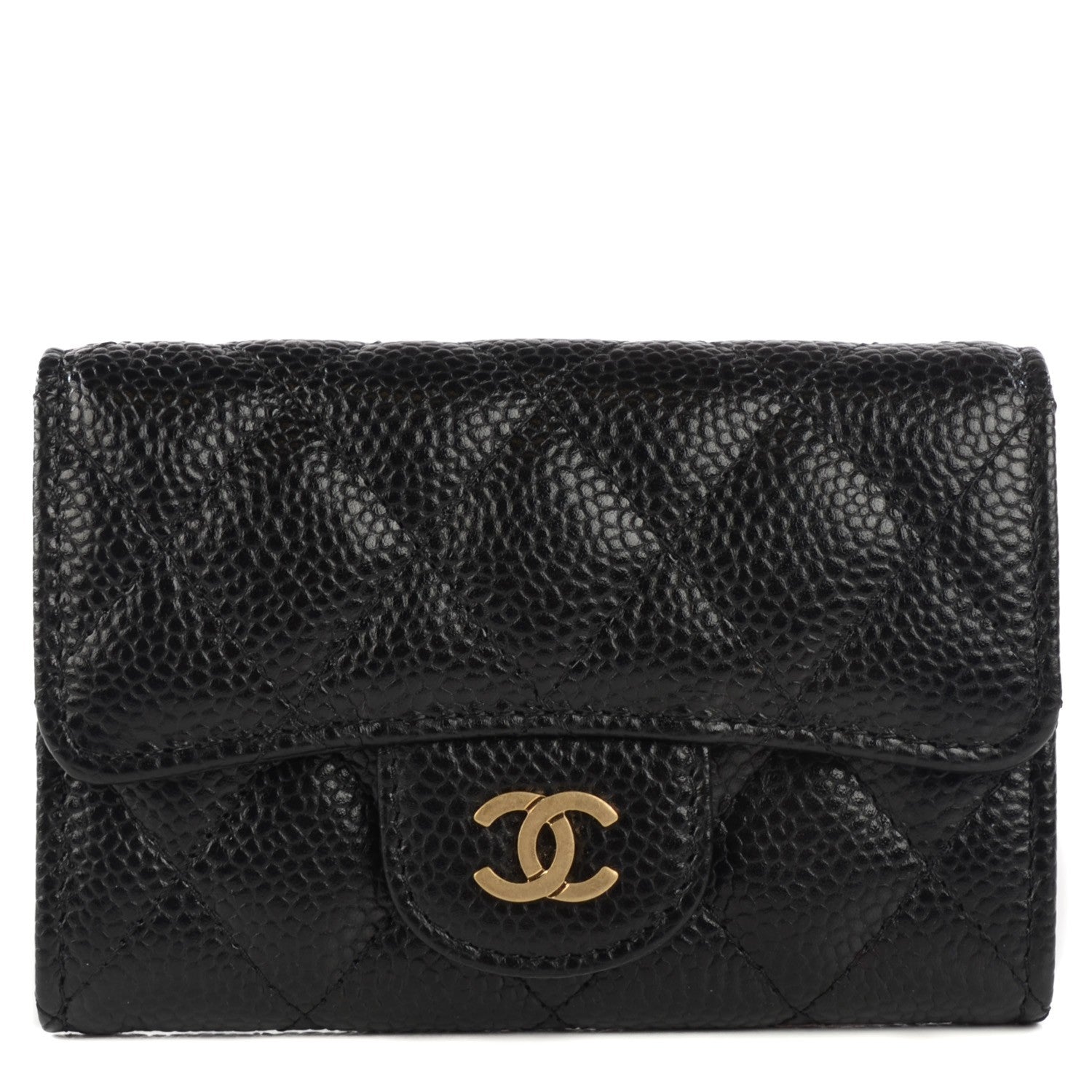 Chanel Caviar Quilted Coin Purse Black 1 of 9