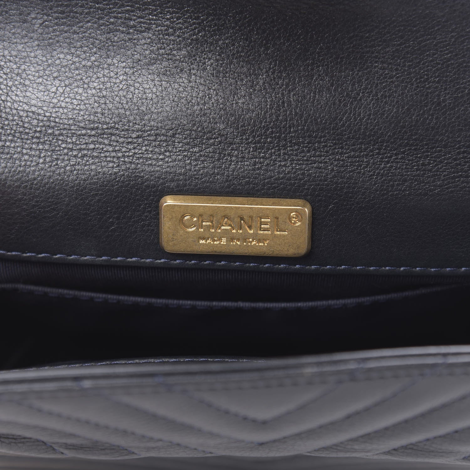 Chanel Calfskin Chevron Quilted Rock The Corner Minaudiere Bag Black 6 of 12