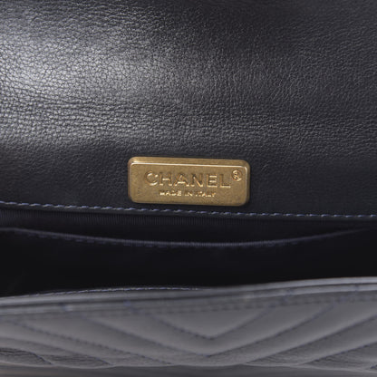 Chanel Calfskin Chevron Quilted Rock The Corner Minaudiere Bag Black 6 of 12