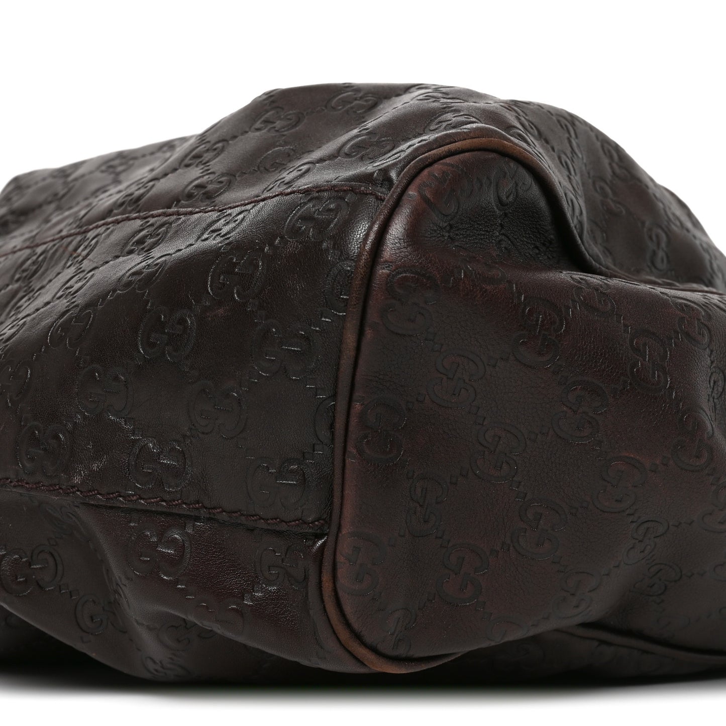 Guccissima Large Sukey Tote Dark Brown