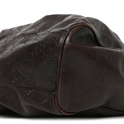 Gucci Guccissima Large Sukey Tote Dark Brown 10 of 10
