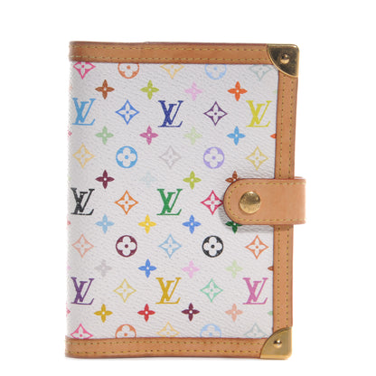 Louis Vuitton Monogram Multicolor Small Ring Agenda Cover White 1 of 7