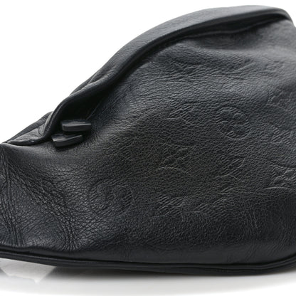 Louis Vuitton Calfskin Monogram Shadow Discovery Bumbag Black 7 of 8