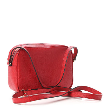 Gucci Pebbled Calfskin Small Soho Disco Bag Tabasco Red 3 of 11