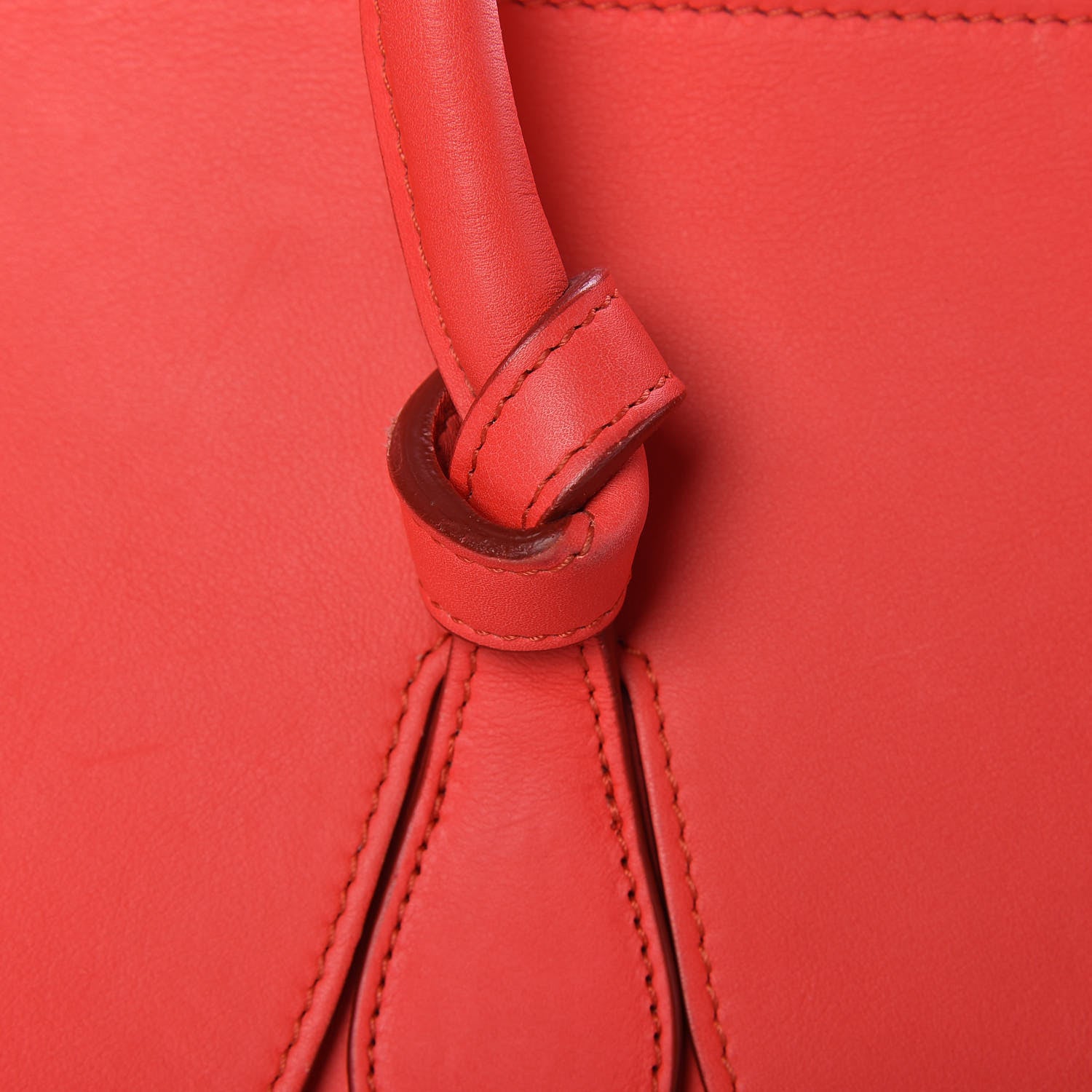 Celine Smooth Calfskin Mini Tie Knot Tote Alizarin 20 of 21