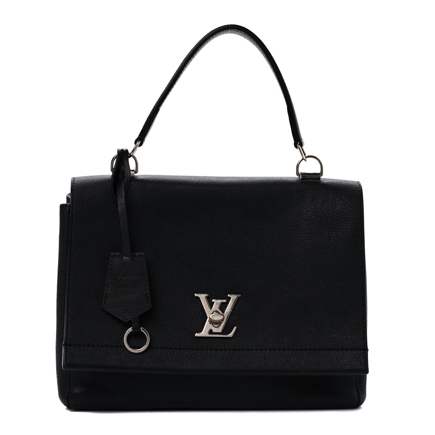 Louis Vuitton Soft Calfskin Lockme II Top Handle Black 1 of 10