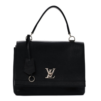 Louis Vuitton Soft Calfskin Lockme II Top Handle Black 1 of 10