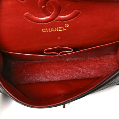 Chanel Lambskin Quilted Medium Double Flap Black 5 of 10