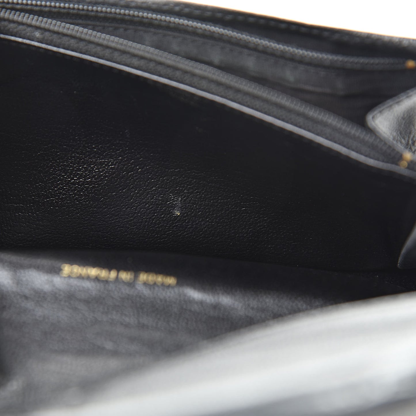 Goatskin Yen Wallet Black