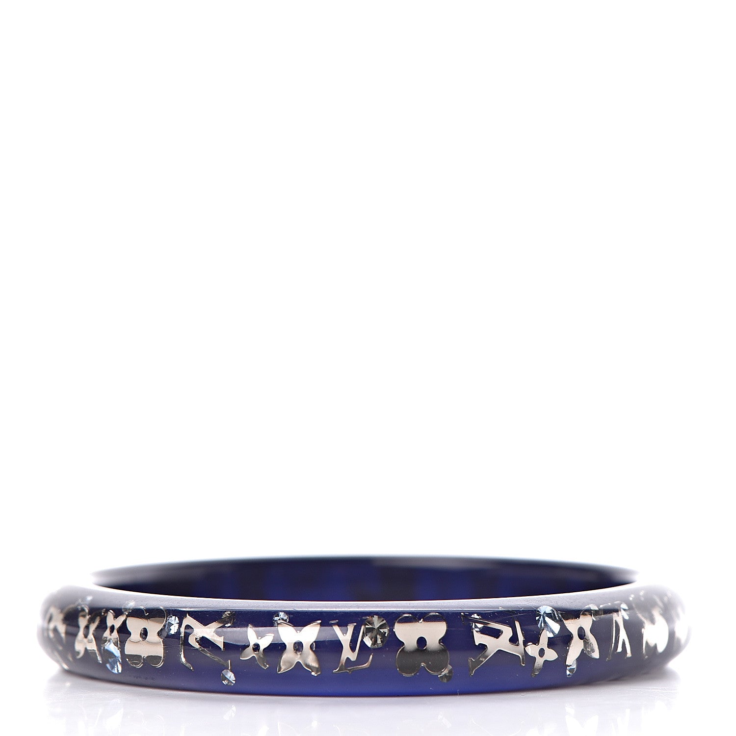Louis Vuitton Resin Swarovski Medium Inclusion Bracelet PM Navy 3 of 4