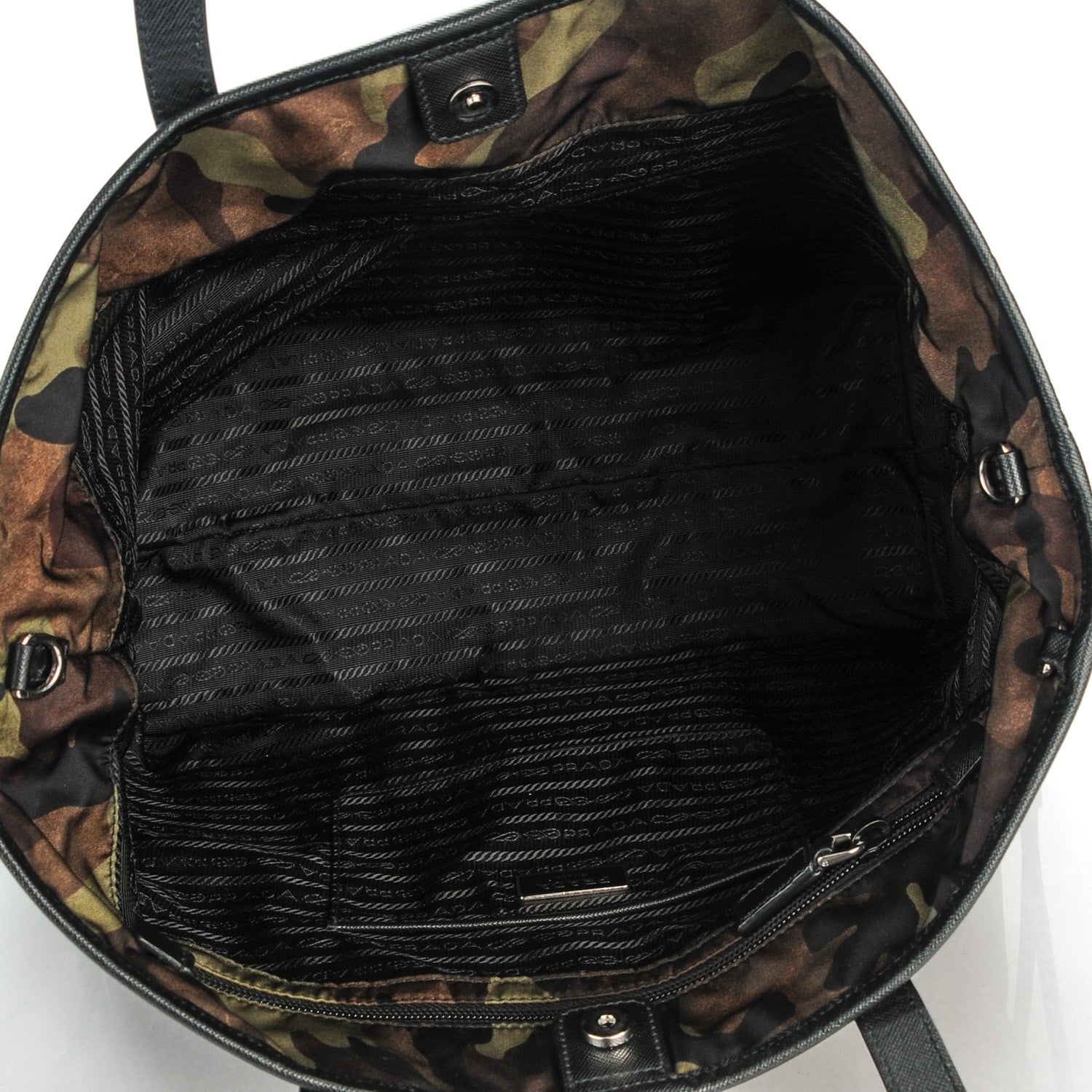 Prada Tessuto Nylon Camouflage Tote Mimetico 5 of 6