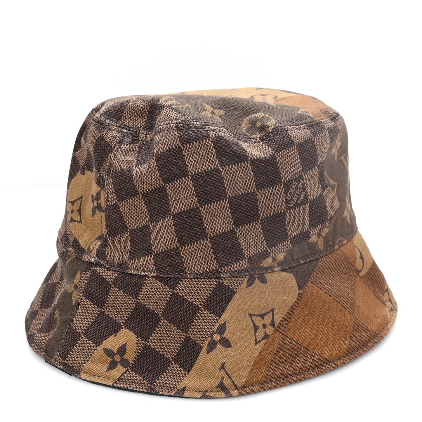 Monogram Landscape Reversible Bucket Hat M Brown Black