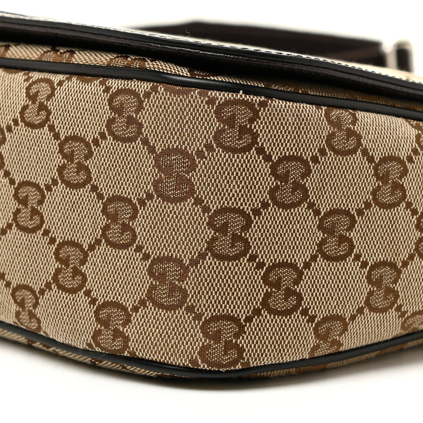 Monogram Flap Messenger Bag Beige Dark Brown