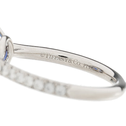 Tiffany Platinum Diamond Tanzanite Soleste Ring 52 6 5 of 6