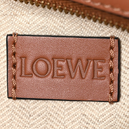 Loewe Calfskin Raffia Paulas Ibiza Pochette Bag Natural Tan 6 of 10