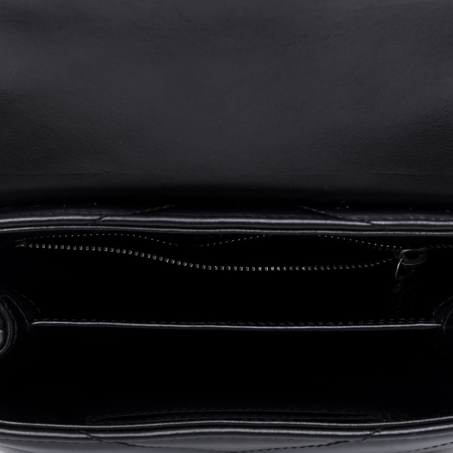 Calfskin Y Quilted Monogram Toy Loulou Crossbody Bag Black
