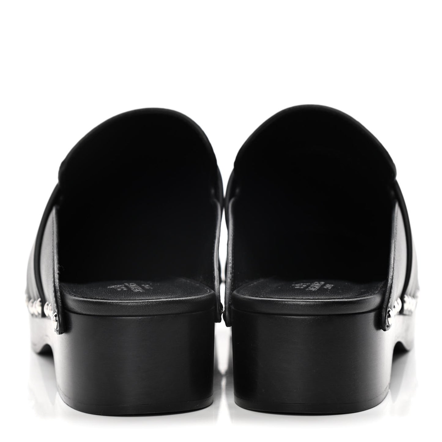Calfskin Calya Mules 39 Black