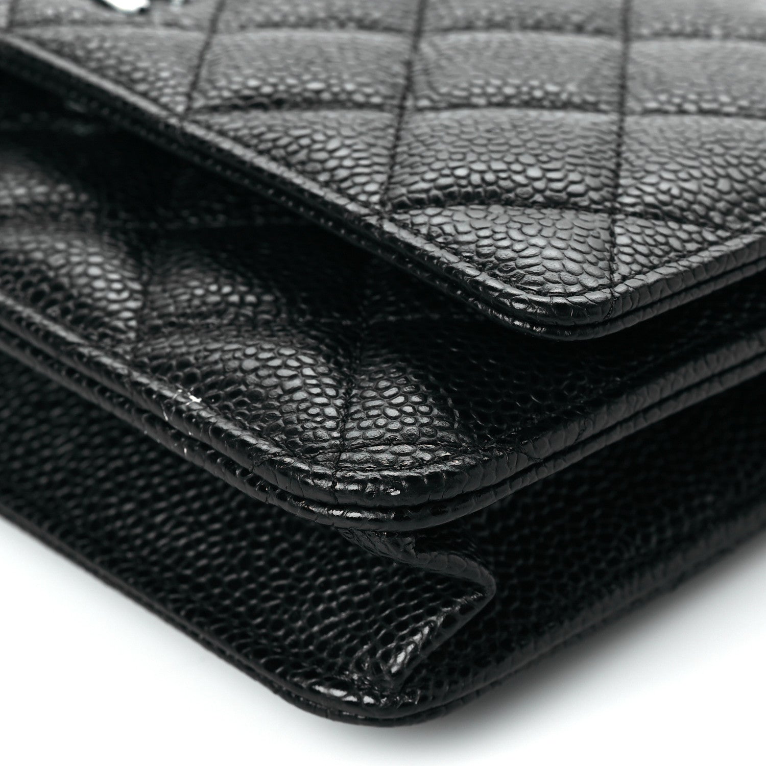 Chanel Caviar Quilted Wallet On Chain WOC Black 11 of 12
