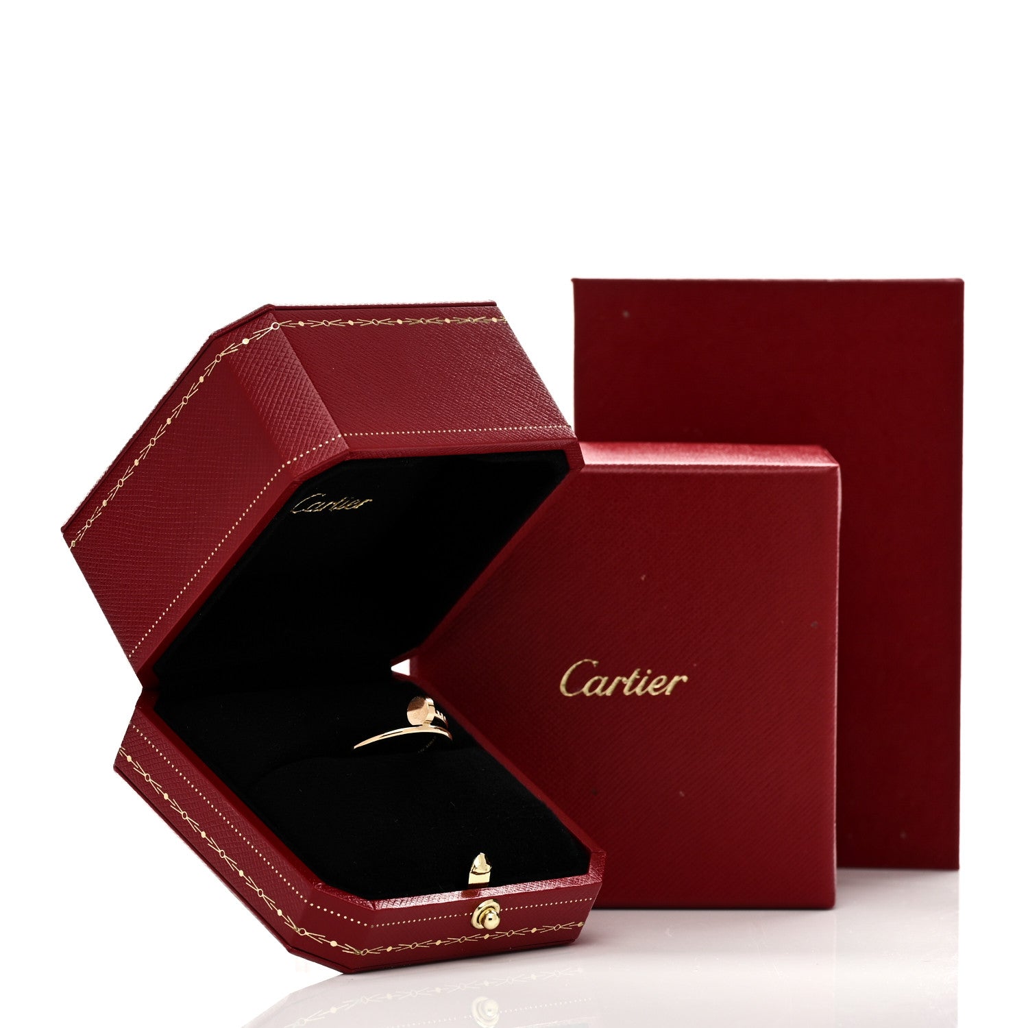 Cartier 18K Yellow Gold Small Juste Un Clou Ring 58 8.25 6 of 6