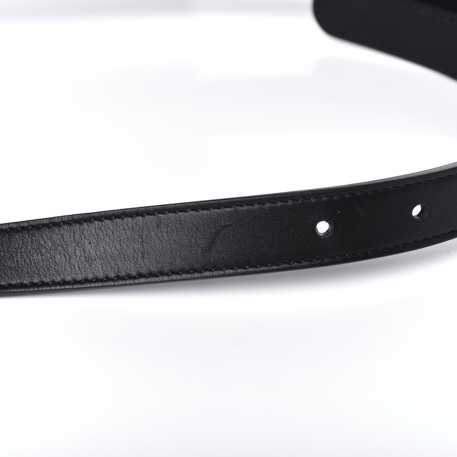 Gucci Calfskin Double G 20mm Belt 85 34 Black 8 of 8