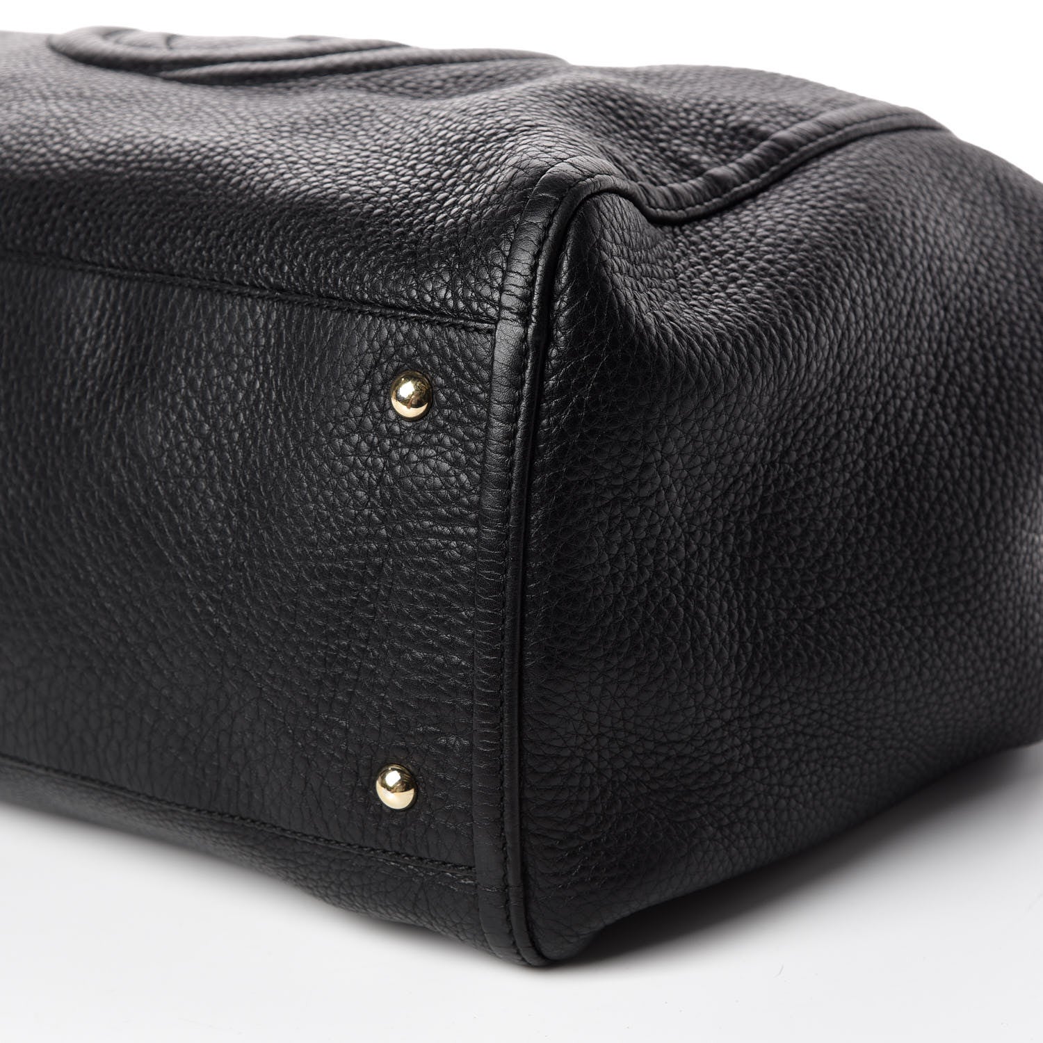 Gucci Pebbled Calfskin Large Soho Shoulder Bag Black 6 of 12