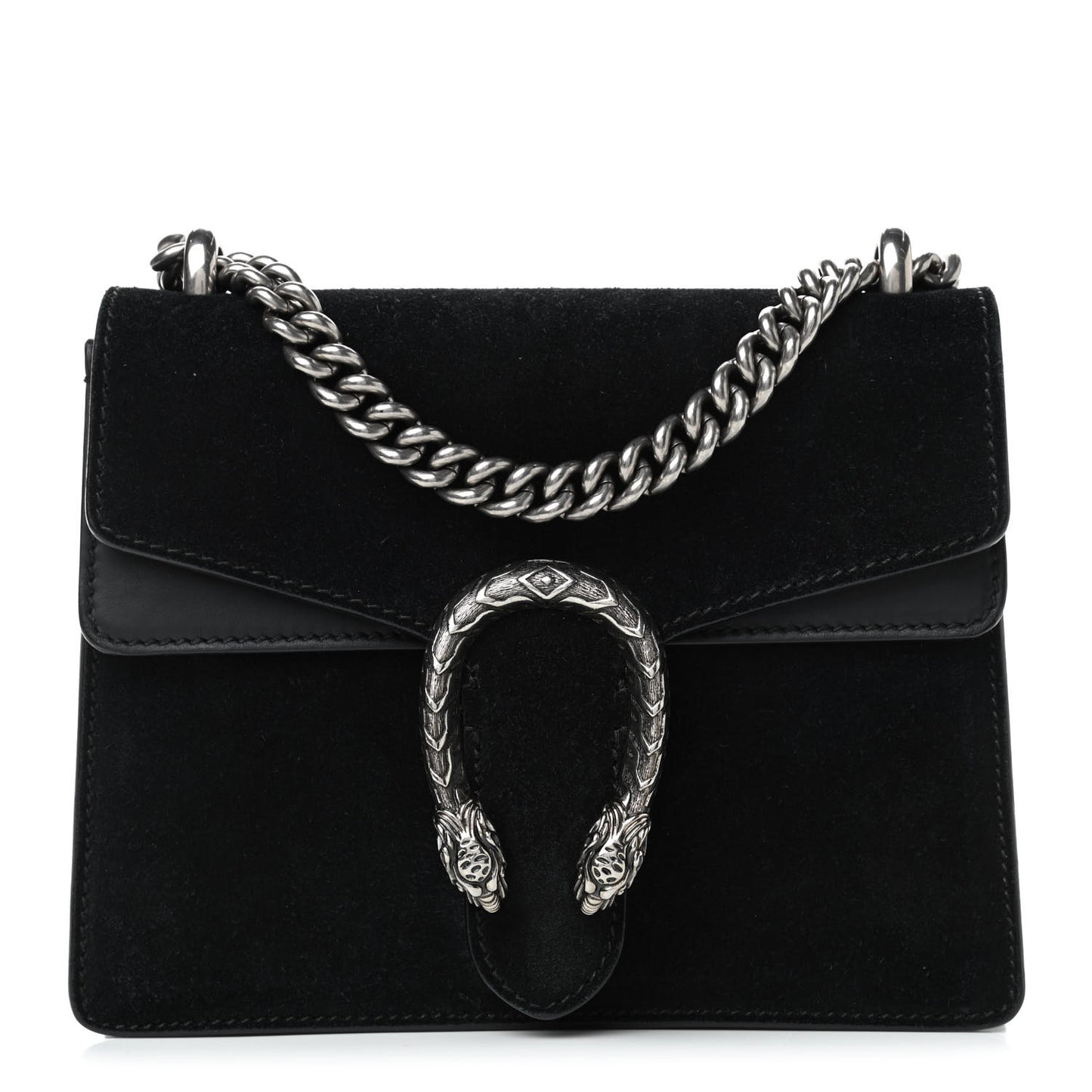 Suede Mini Dionysus Shoulder Bag Black