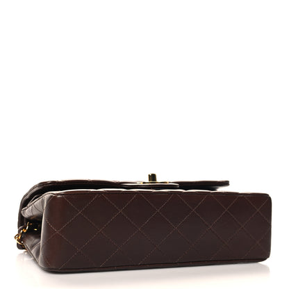 Chanel Lambskin Quilted Small Double Flap Dark Brown 4 of 11