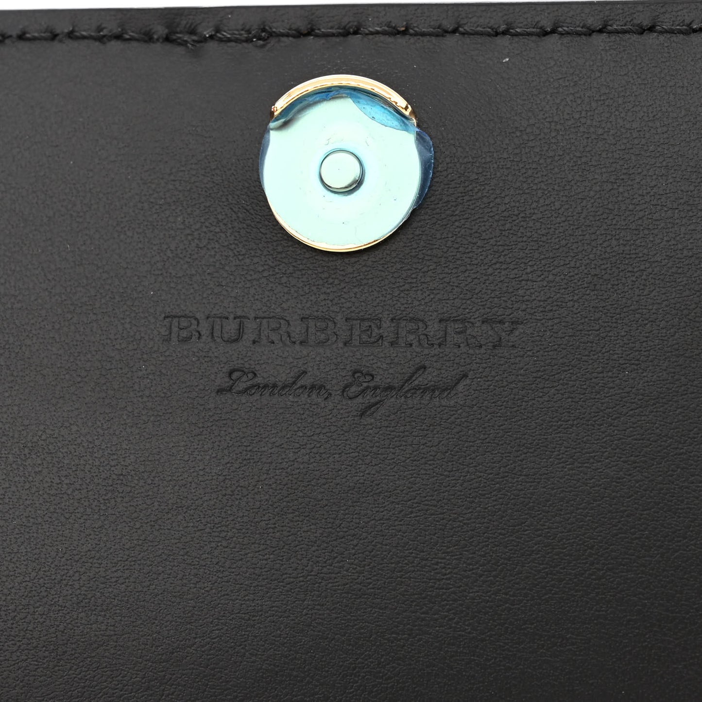 Derby Calfskin House Check Wallet On Chain Black