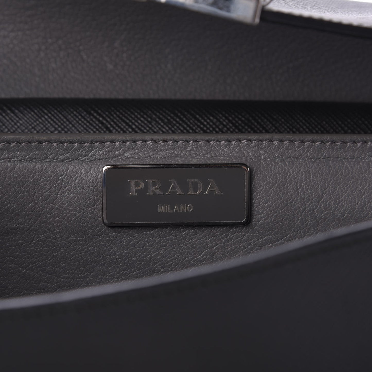 Saffiano Lux Sound Shoulder Bag Black