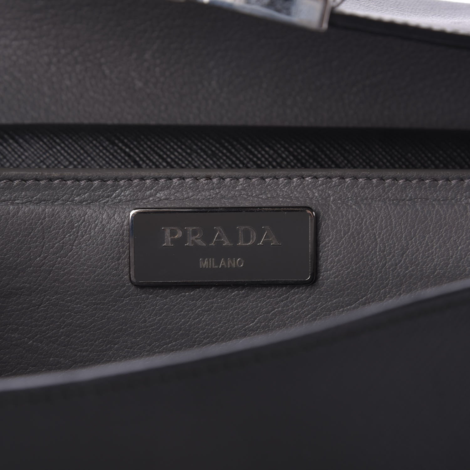 Prada Saffiano Lux Sound Shoulder Bag Black 8 of 14