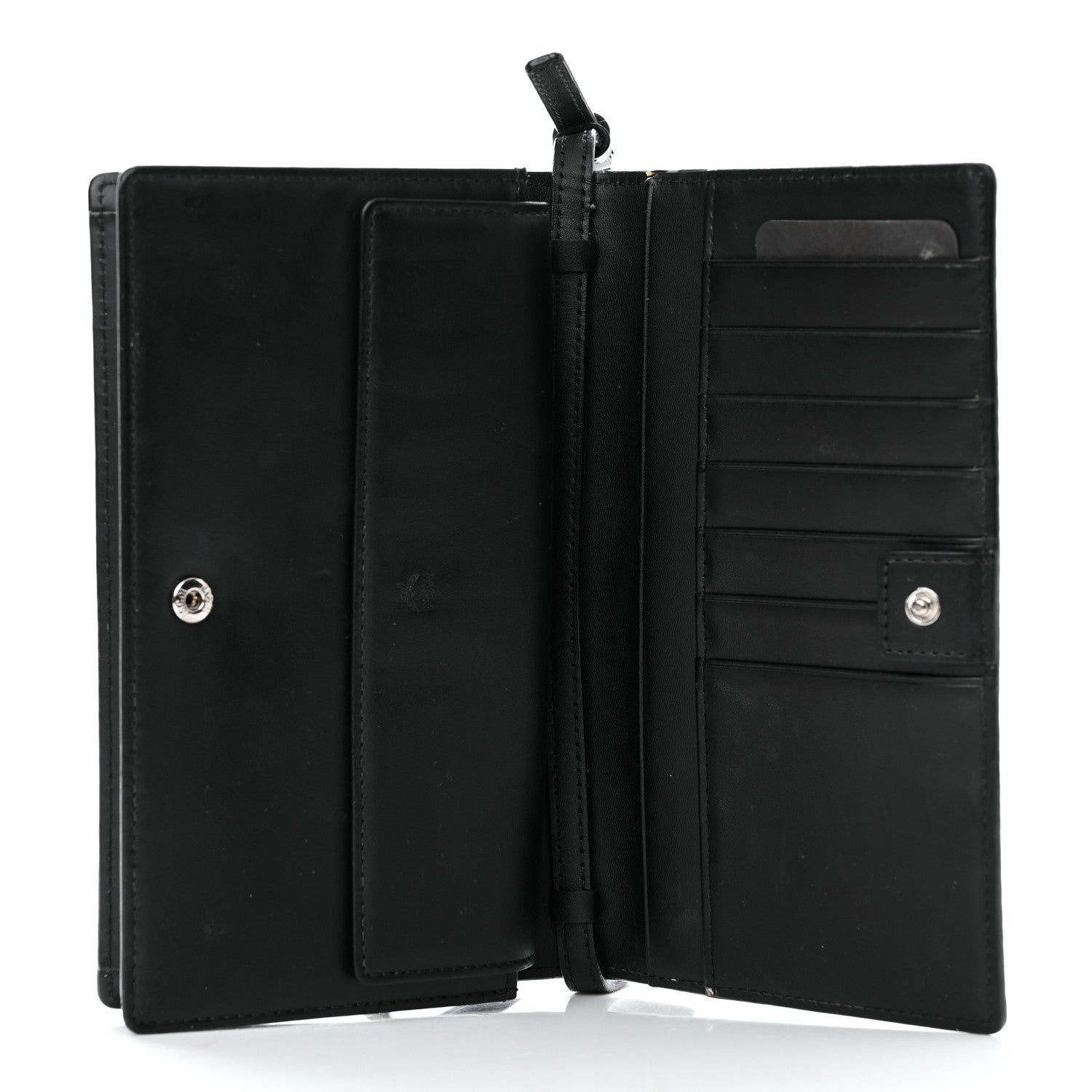 MCM Visetos Chain Wallet Crossbody Black 5 of 17