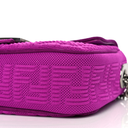 Fendi Technical Fabric FF Midi Chain Baguette Bouganville 8 of 8