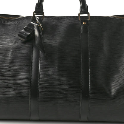 Louis Vuitton Epi Keepall 50 Black 6 of 9