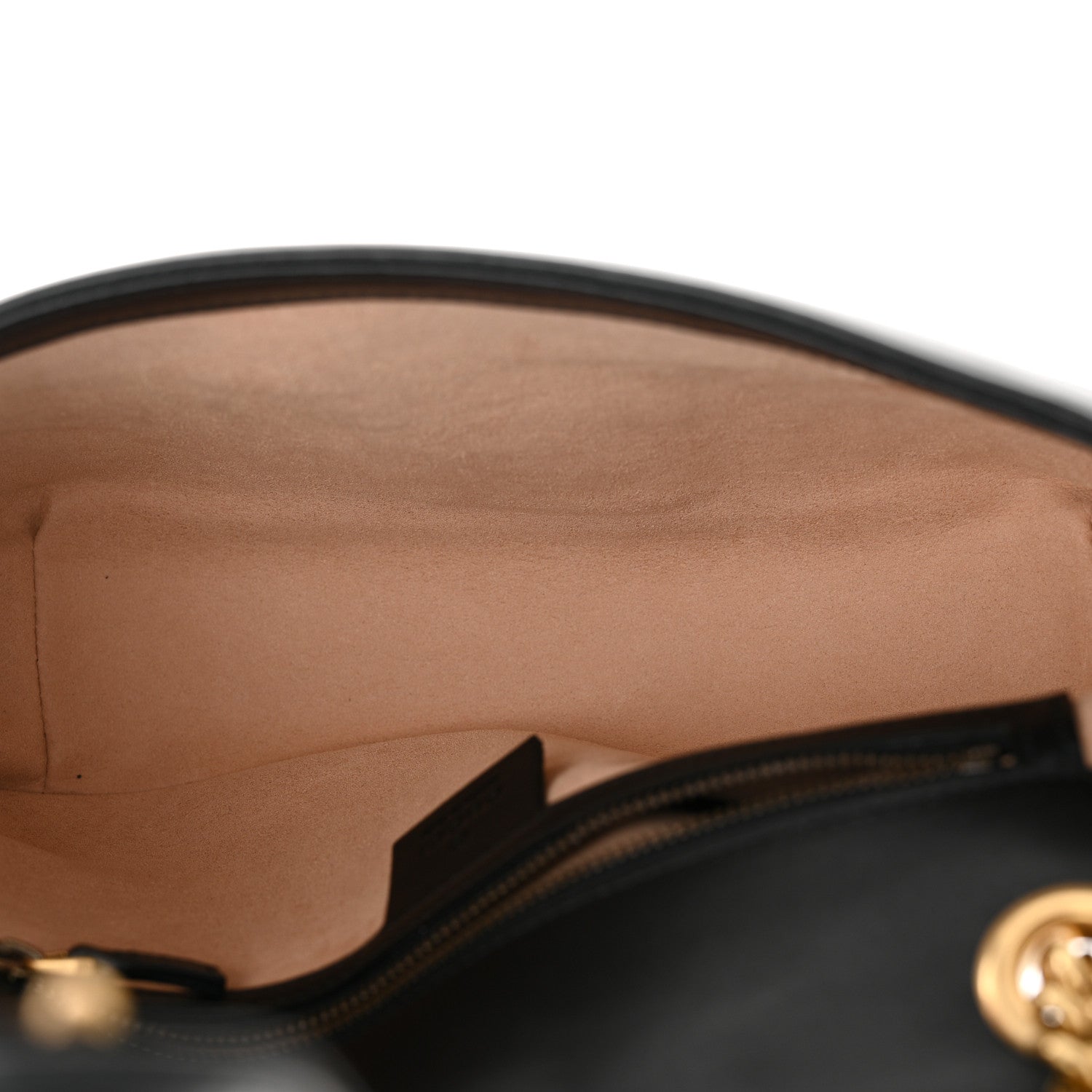 Gucci Calfskin Matelasse Small GG Marmont Shoulder Bag Black 5 of 10