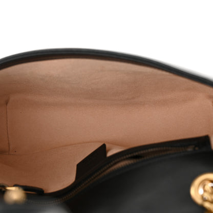 Gucci Calfskin Matelasse Small GG Marmont Shoulder Bag Black 5 of 10
