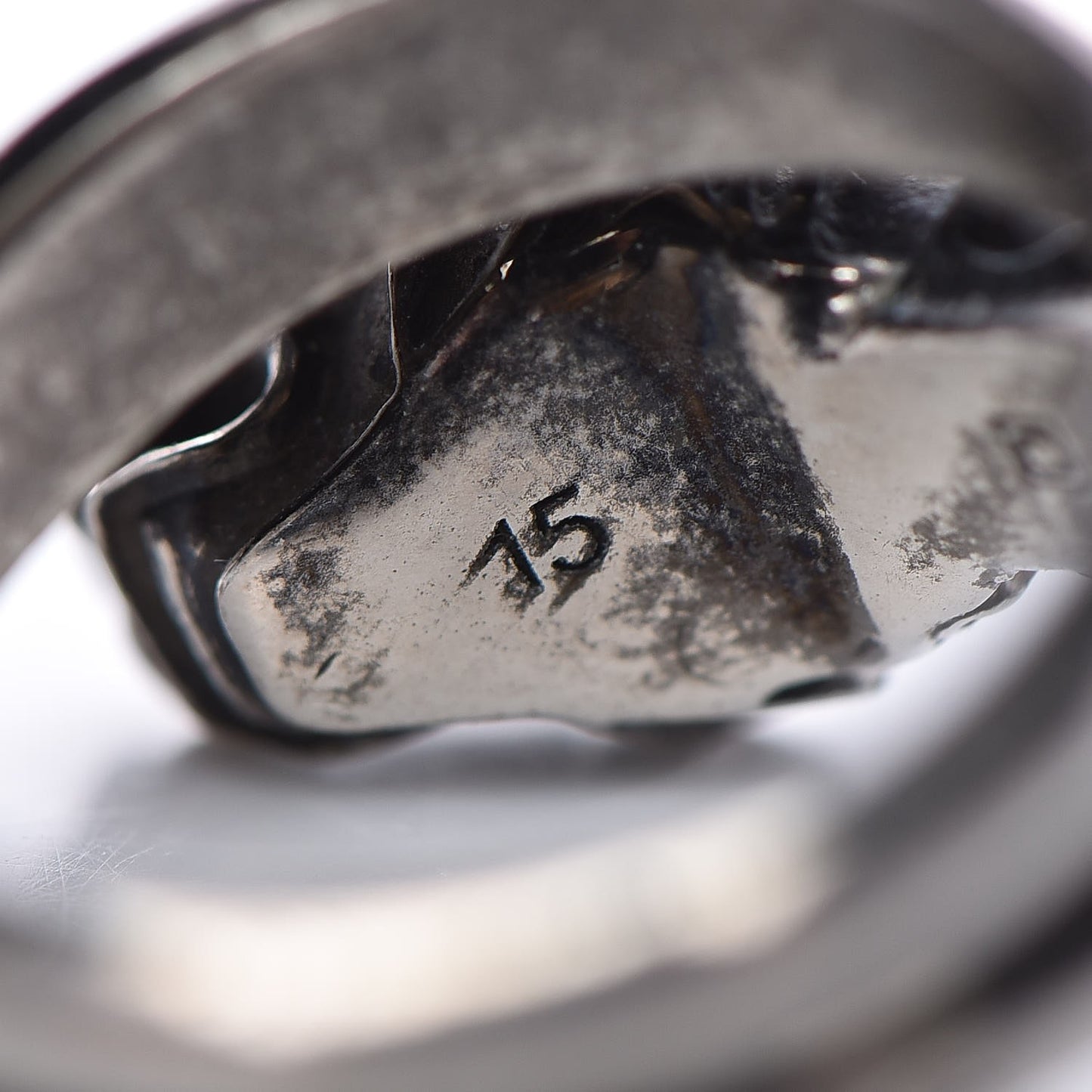 Tiger Head Swarovski Crystals Ring 7 Metallic