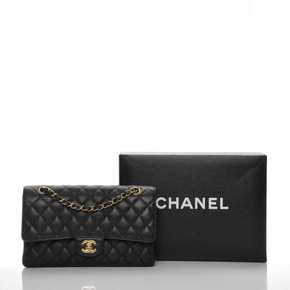 Chanel Caviar Quilted Medium Double Flap Black 11 of 11