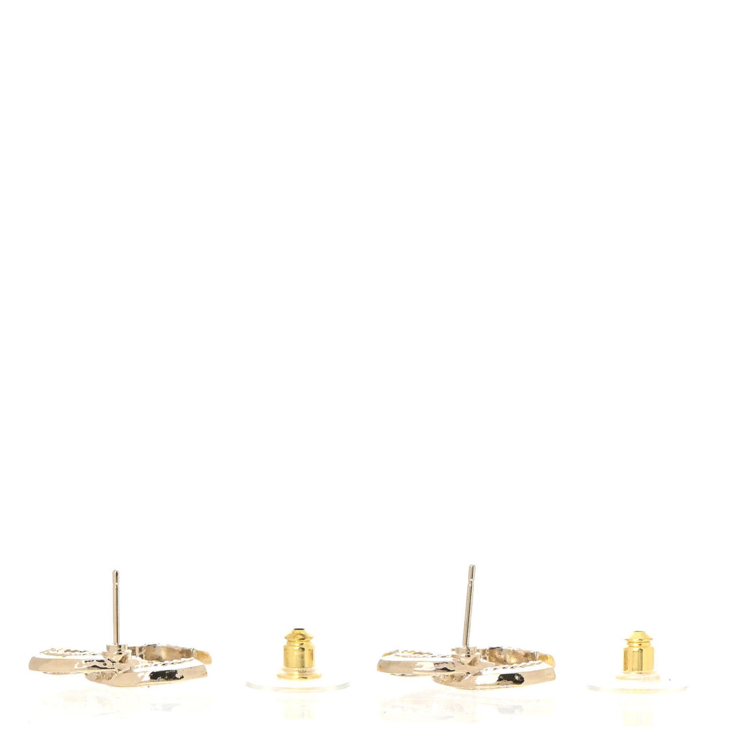 Crystal CC Earrings Gold