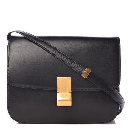 Celine Box Calfskin Medium Classic Box Flap Bag Black 1 of 17