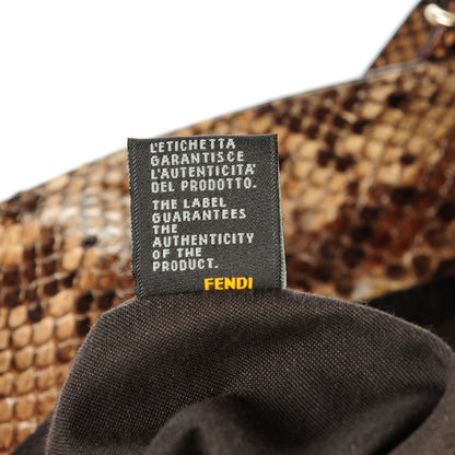 Fendi Python Twins Tote Brown 7 of 9