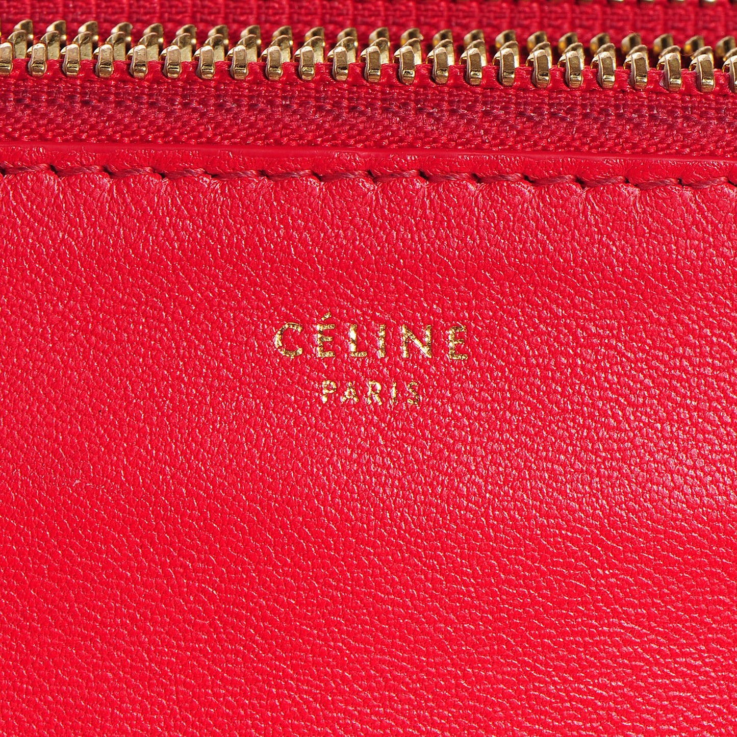 Lambskin Large Trio Crossbody Bag Vermillion