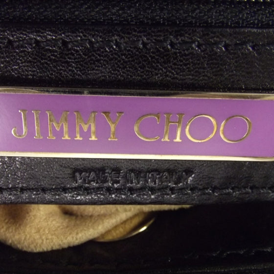 Jimmy Choo Leather Suede Mahala Black 7 of 9