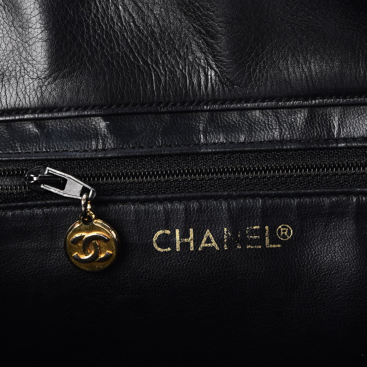 Chanel Calfskin Quilted Large Shoulder Bag Black 7 of 12