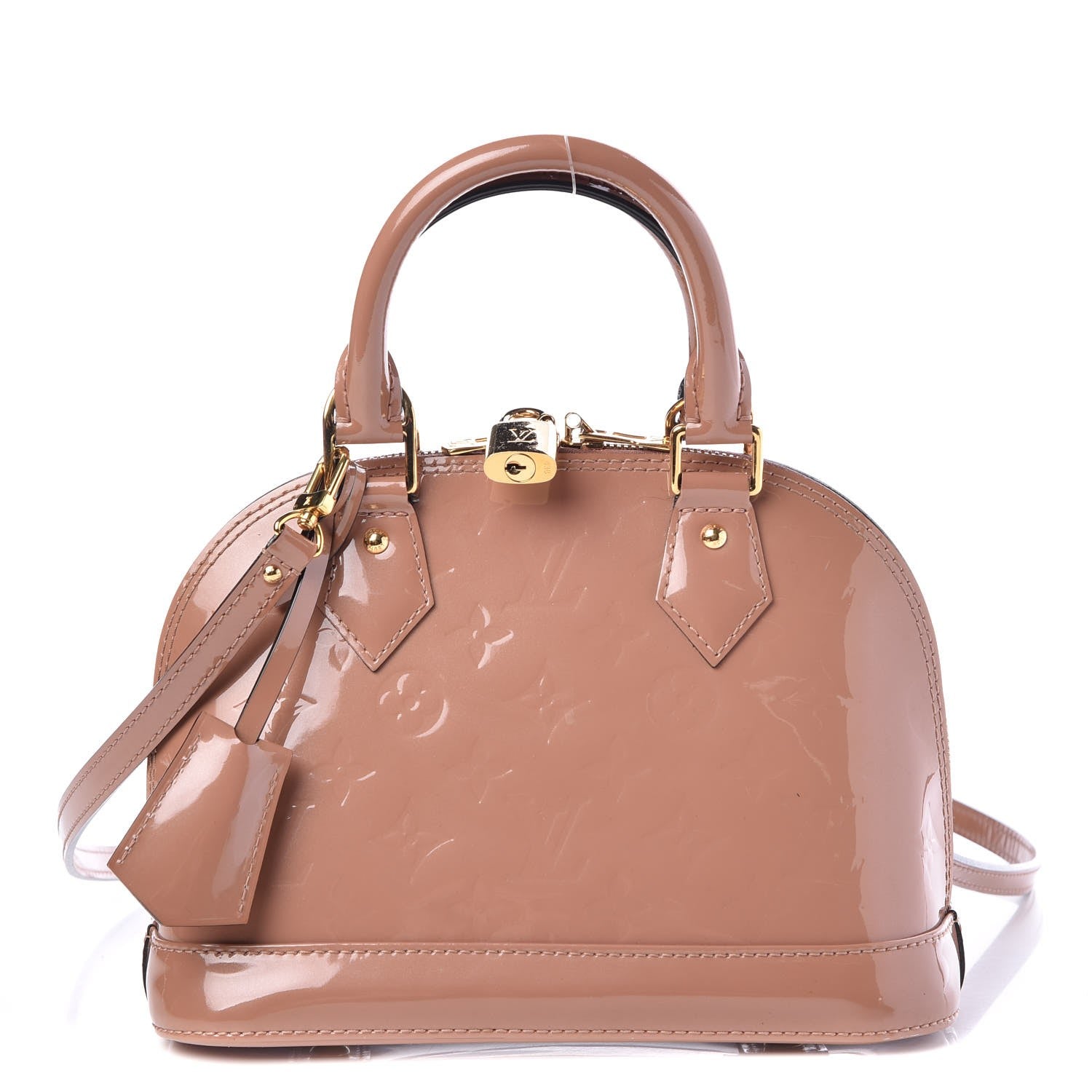 Louis Vuitton Vernis Alma BB Rose Velours 1 of 9
